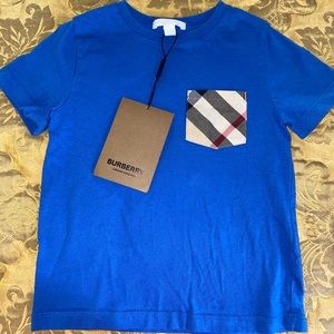 Burberry boy blue T-shirt size 6